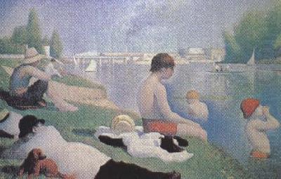 Georges Seurat Bathing at Asnieres (mk35) china oil painting image